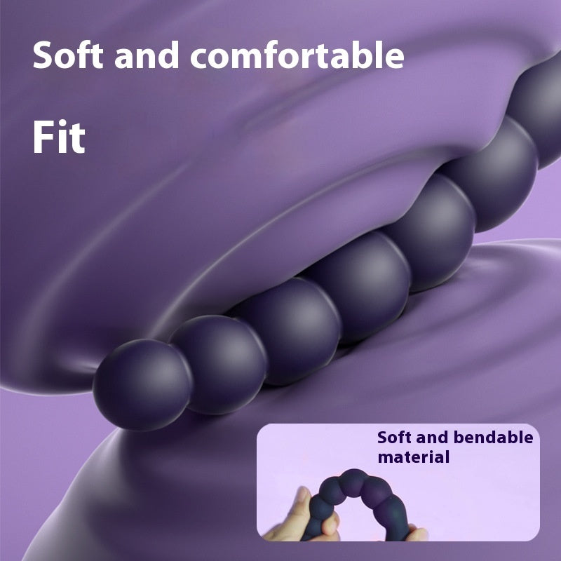 Soft Silicone Vibrating Anal Beads | Flexible Unisex Pleasure Toy