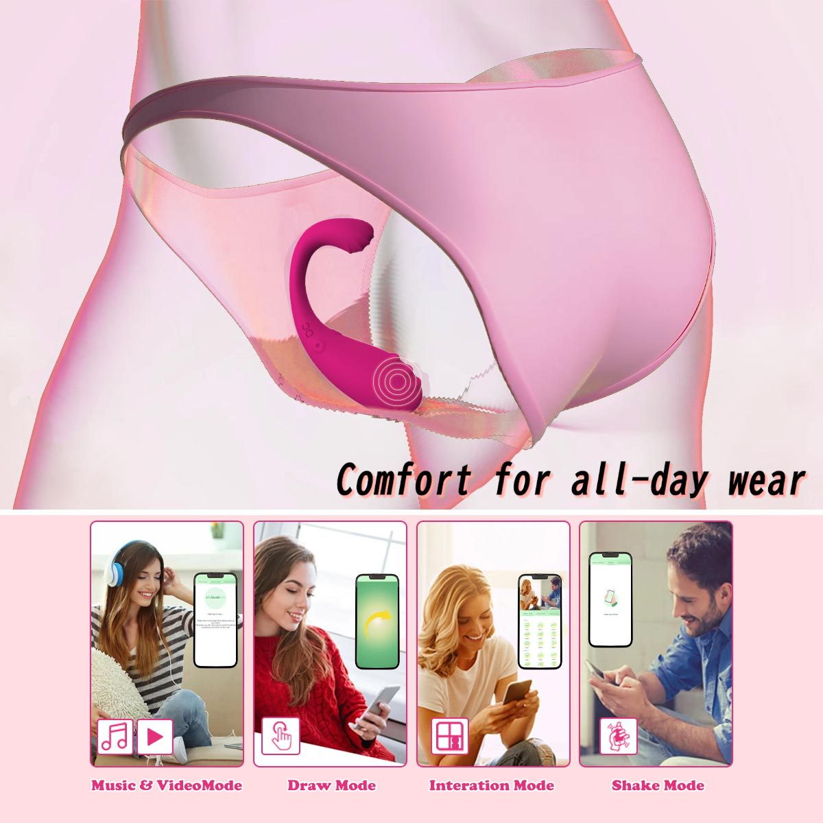 App Control Wearable Vibrator for Women | G-Spot & Clitoral Stimulator