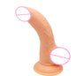 Realistic Curved Suction Cup Dildo – Lifelike Textured G-Spot & Anal Sex Toy for Women
