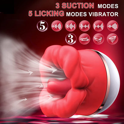 Licking & Sucking Clitoral Vibrator | Rechargeable Pleasure Toy