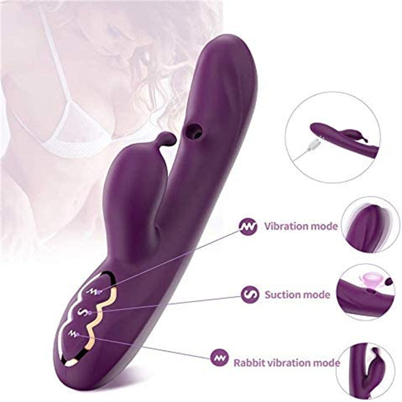 7-Mode Rabbit Vibrator for Women | G-Spot & Clitoral Stimulator
