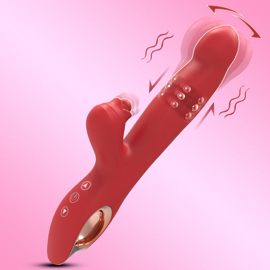 Dual Motor Rabbit Vibrator for Women | G-Spot & Clitoral Stimulator