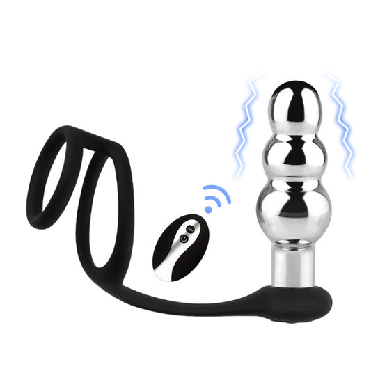 Remote Control Stainless Steel Anal Plug | Beginner Training Toy