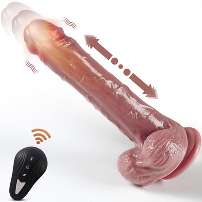 2-in-1 Realistic Vibrating Dildo with Suction Cup | Silicone Sex Toy