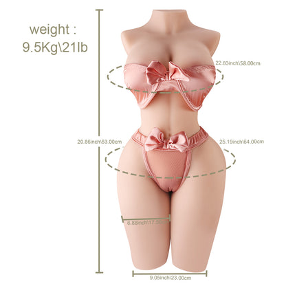 Realistic Soft Body Companion Toy for Men – Dual-Channel Design Intimacy & Leisure Toy