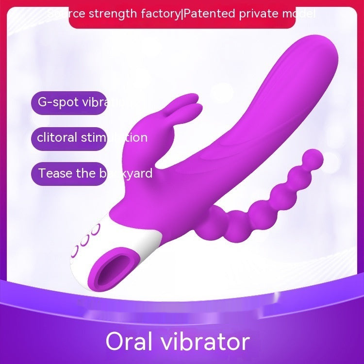 Triple Stimulation Rabbit Vibrator | G-Spot, Clitoral & Beaded Massager