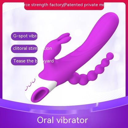 Triple Stimulation Rabbit Vibrator | G-Spot, Clitoral & Beaded Massager