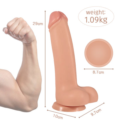 Realistic Silicone Dildo with Strong Suction Cup | Waterproof Sex Toy