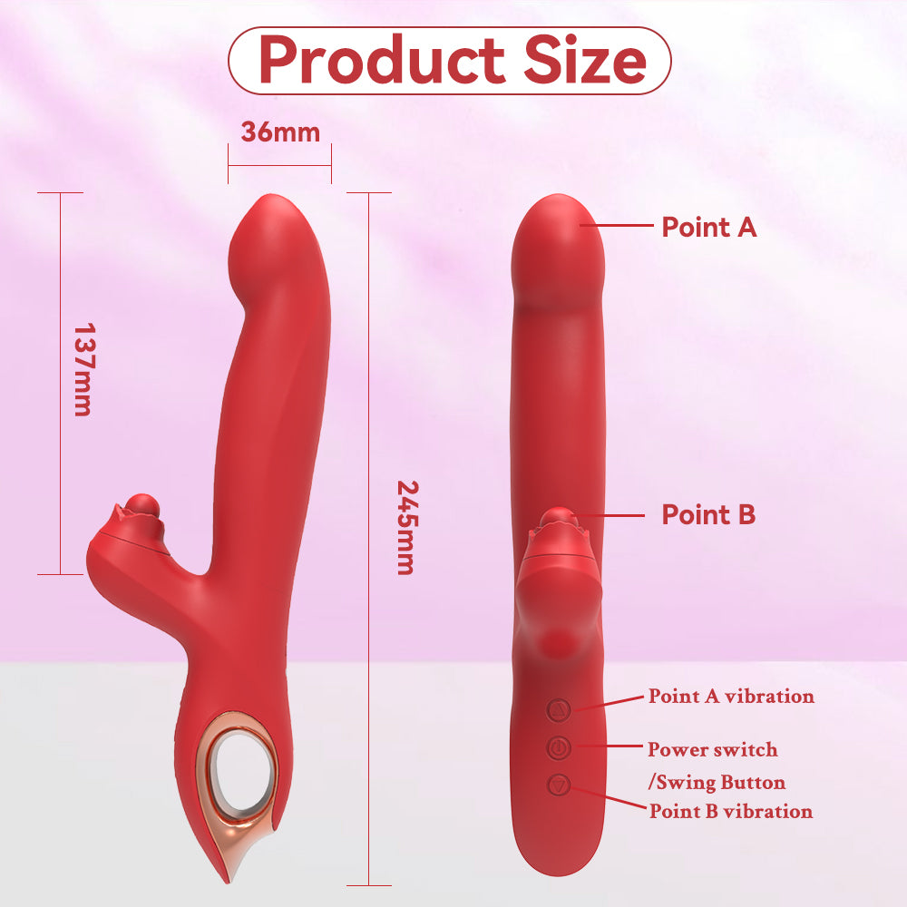 Dual Motor Rabbit Vibrator for Women | G-Spot & Clitoral Stimulator