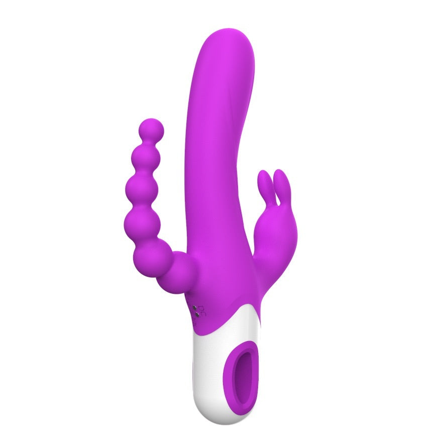 Triple Stimulation Rabbit Vibrator | G-Spot, Clitoral & Beaded Massager