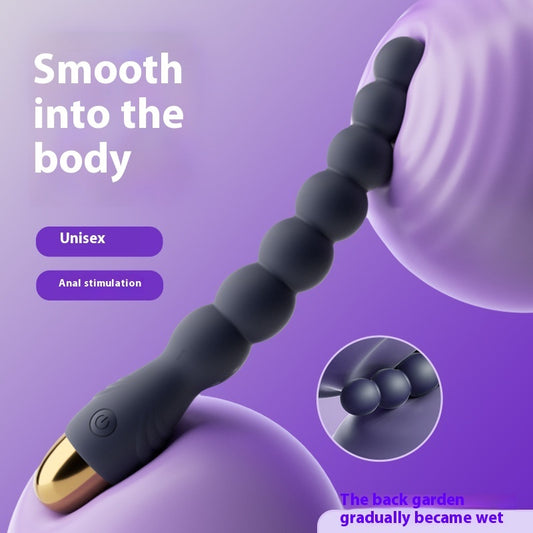 Soft Silicone Vibrating Anal Beads | Flexible Unisex Pleasure Toy