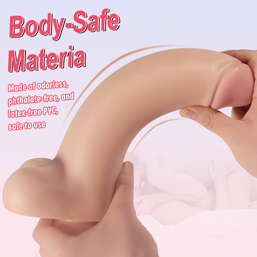 Realistic Silicone Dildo with Strong Suction Cup | Waterproof Sex Toy