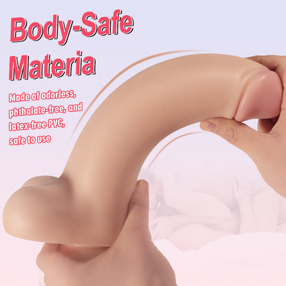 Realistic Silicone Dildo with Strong Suction Cup | Waterproof Sex Toy